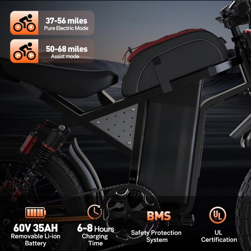 ボプジン 3000W 60V 35Ah ステルスボンバー 電 - 3000W Stealth Bomber Motor のレビューと価格
